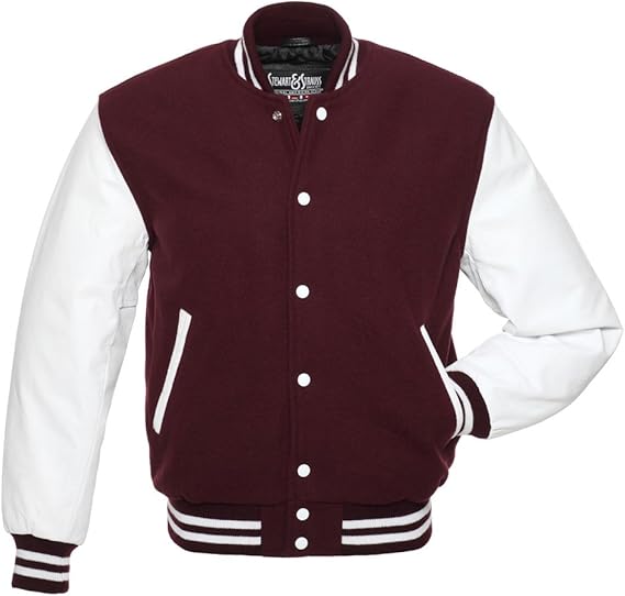 MAROON/WHITE Hoodie Sweater (KH608)